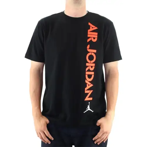 Jordan Apparel T Shirts Men's Black Crew Neck