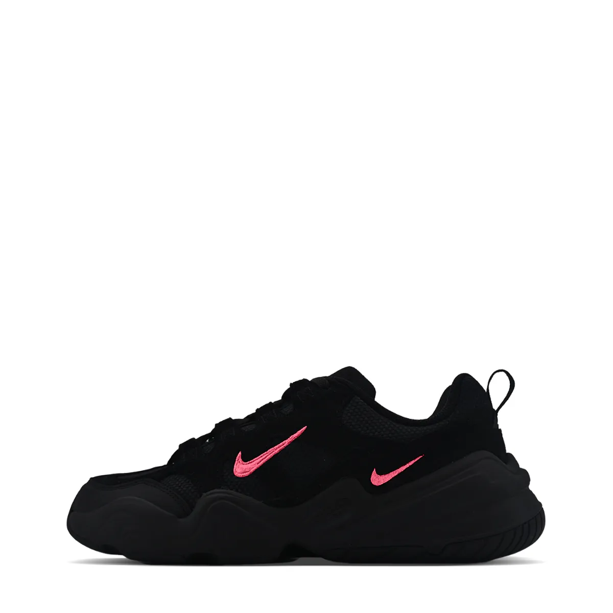 Nike Tech Hera Synthetic Leather Abrasion Resistant Abrasion Resistant Low top Casual Shoes Unisex Black Pink