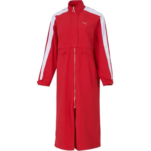 PUMA Jackets Women's Red Stand Collar Moderate Other
