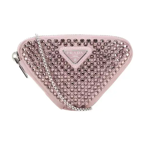 PRADA Silk Wallet Mini Women's Pink