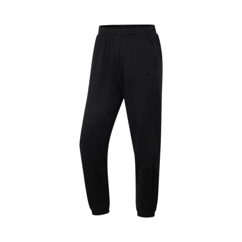 Li Ning Comfortable Fleece Lined Minimalist Style Mid Rise Casual Sweatpants Women's
