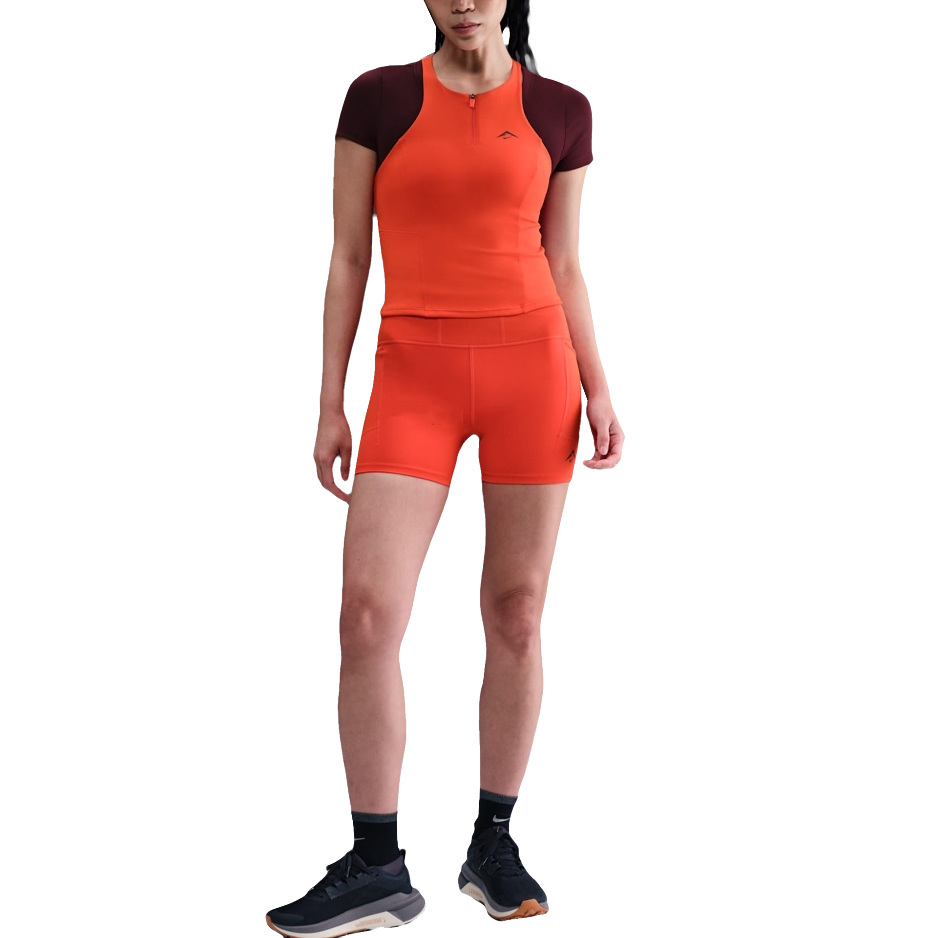 Nike Yoga Tank Tops Women’s Orange Red Moderate Other