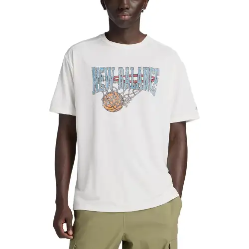 New Balance SS25 Hoops Wordmark T Shirt Men's