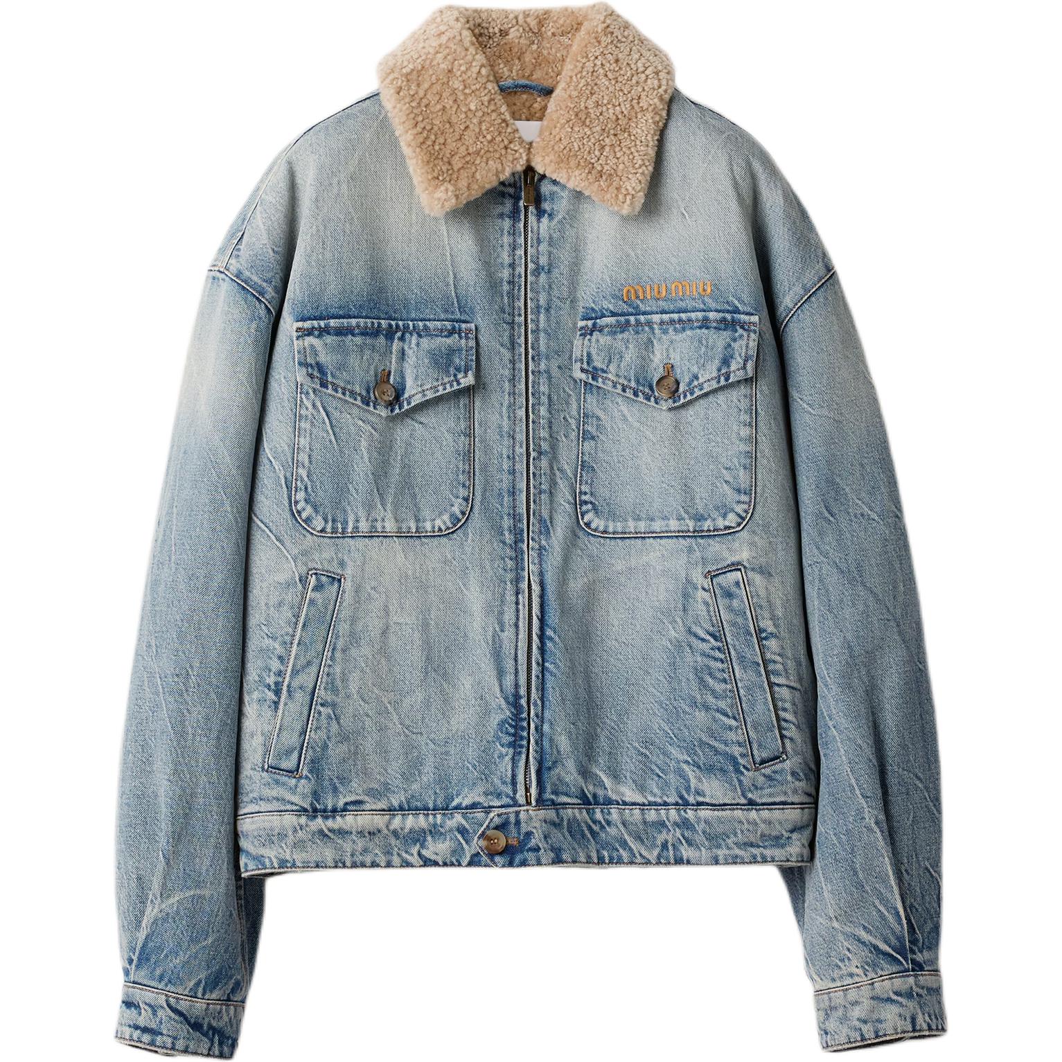 Женская куртка MIU MIU Denim Jacket (синяя)