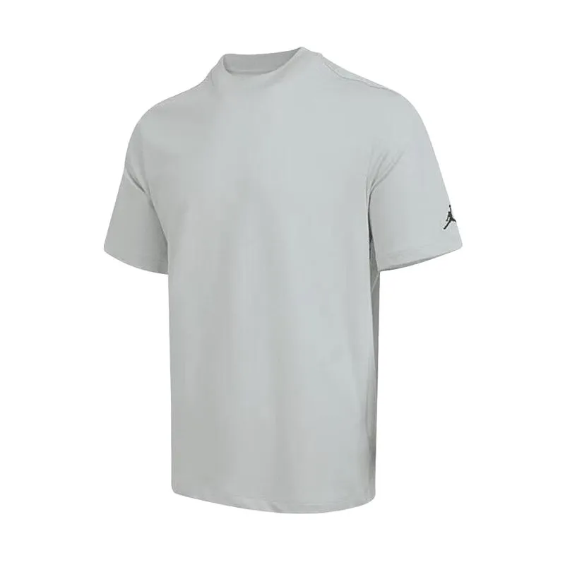 Jordan T-Shirts Men's Cyan Crew Neck Moderate