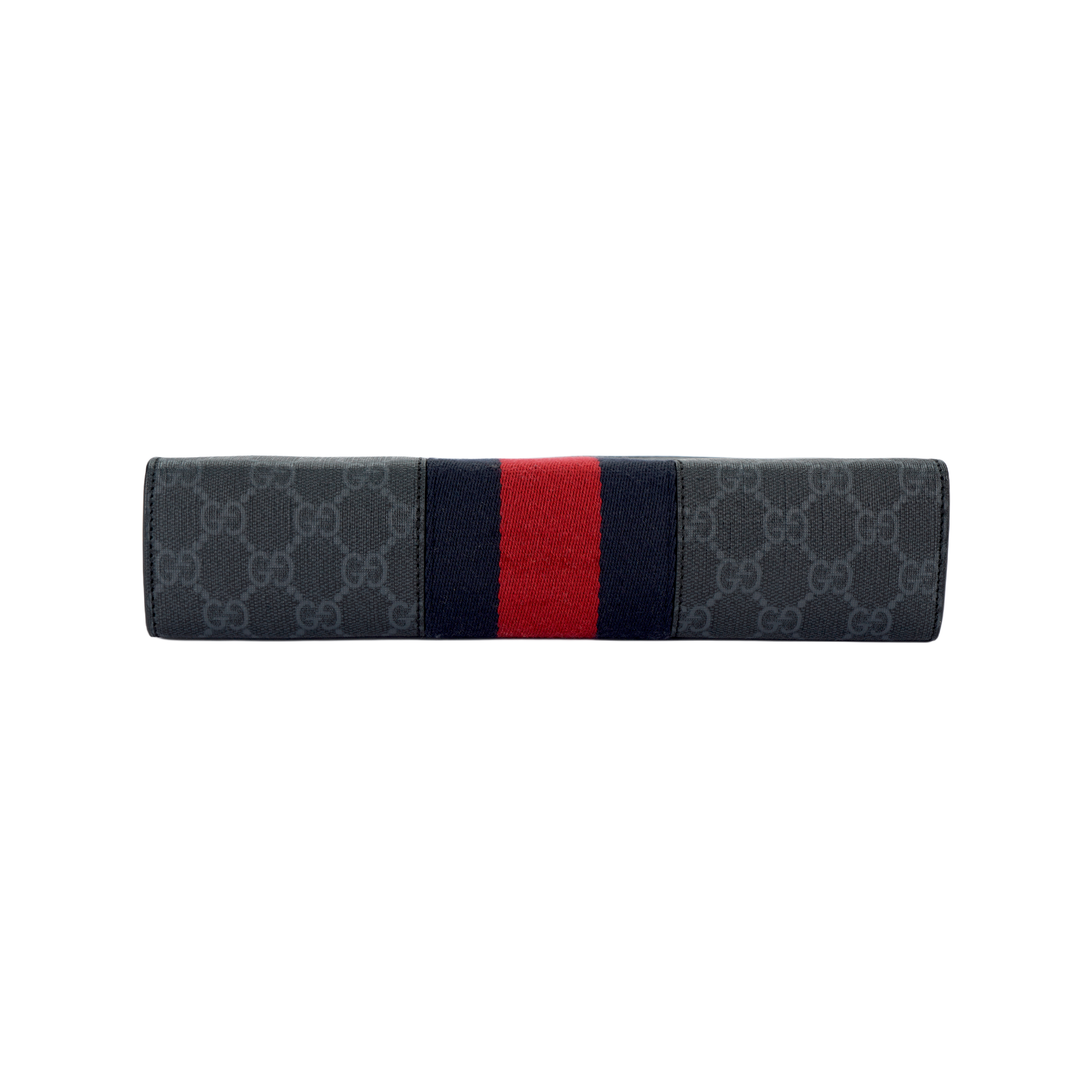 Мужская сумка Gucci Logo (черно-серая) — фото 4