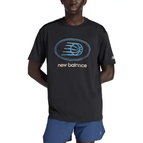 New Balance Hoops Logo T Shirt Men's