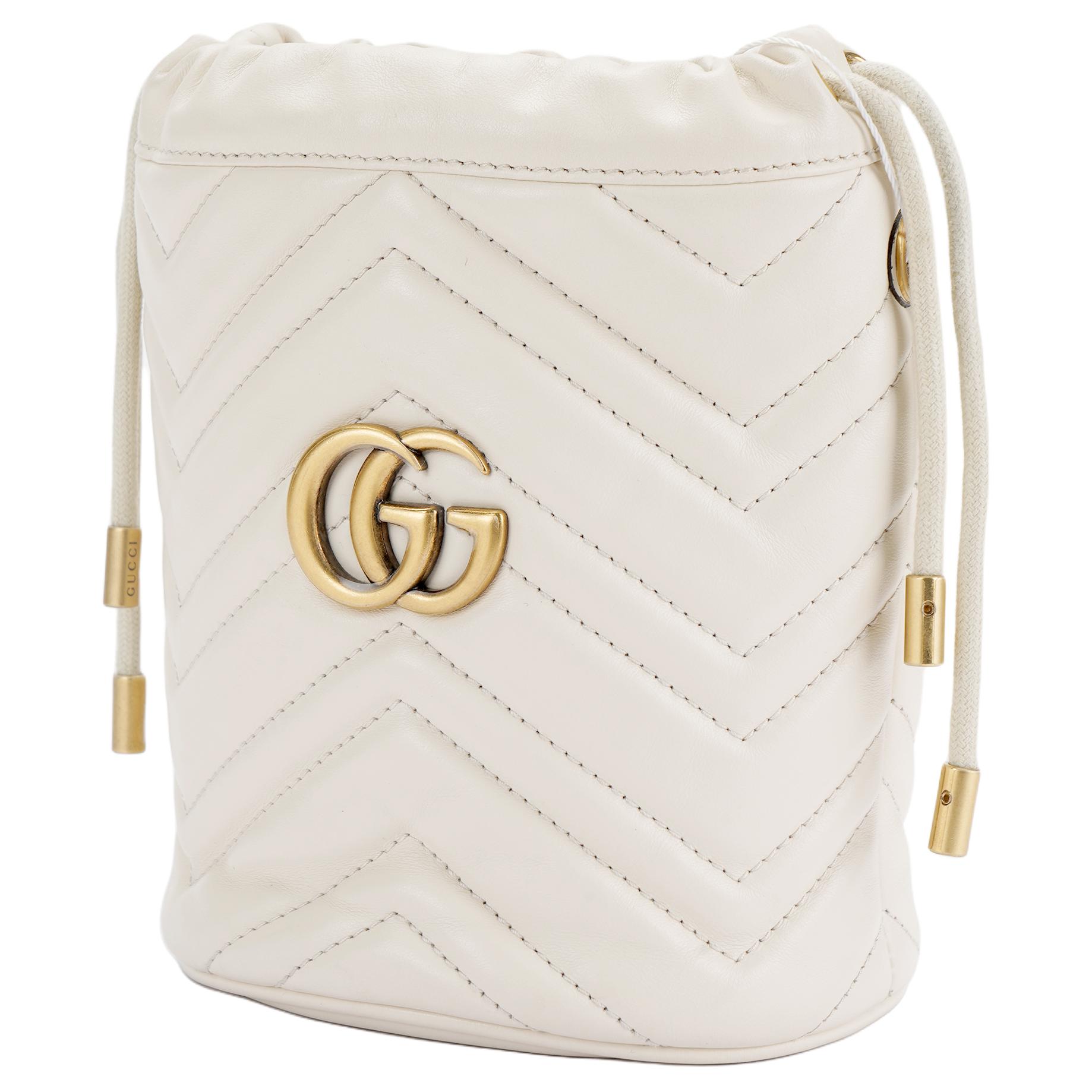 Женская сумка Gucci GG Marmont (белый) — фото 2