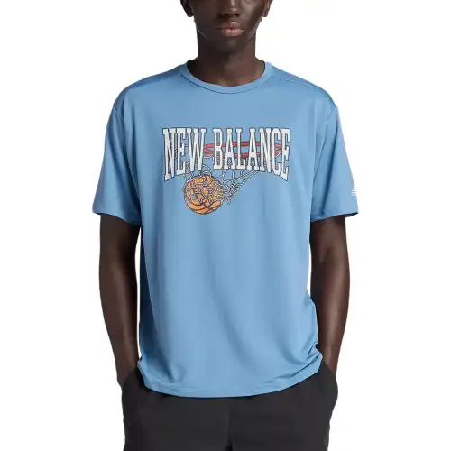 New Balance SS25 Hoops Wordmark T Shirt Men's
