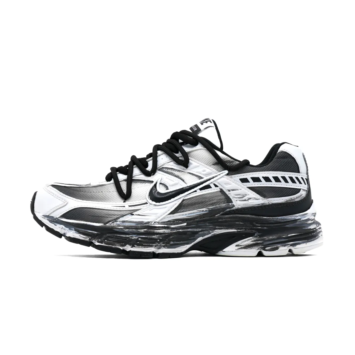 Nike Initiator Abrasion Resistant Low top Casual City Commuting Running Shoes Men's Black White