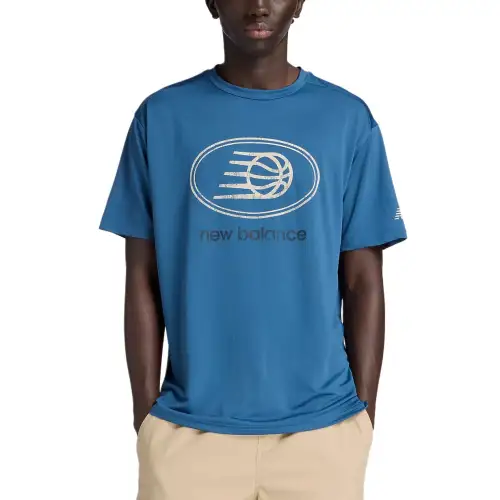 New Balance Hoops Logo T Shirt Men's