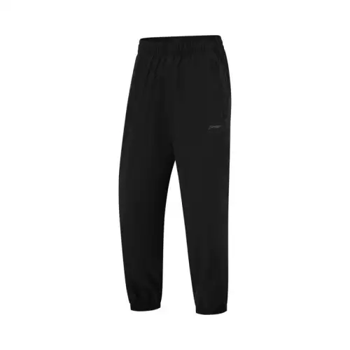 Li Ning Casual Pants Women's Black AYKU584 1 Moderate Cuffed Pants