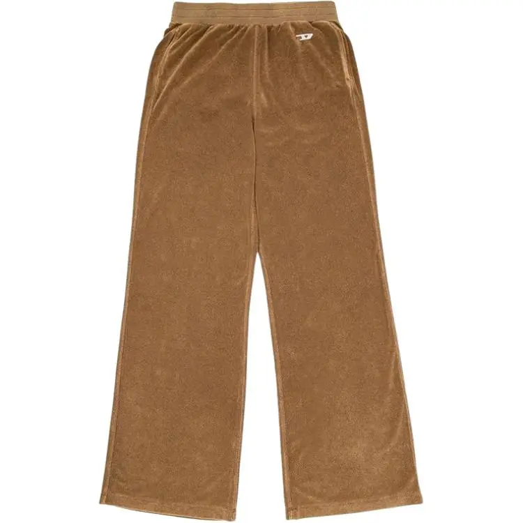 DIESEL Casual Pants Women's Khaki Moderate Straight Fit Pants