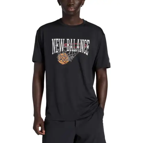 New Balance SS25 Hoops Wordmark T Shirt Men's