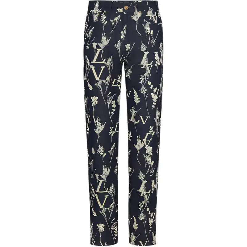 LOUIS VUITTON New Quarterly Products Of LV Jeans Men's Moderate Straight Fit Pants