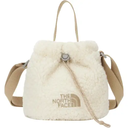 THE NORTH FACE 3.3L Bucket Bag, Shoulder Bag, Crossbody Bag, Handbag Polyester White Women's