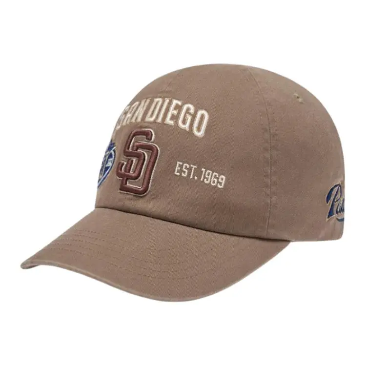 MLB Cotton Baseball Caps Unisex Beige