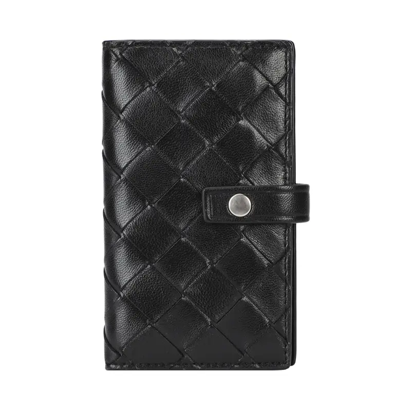 Bottega Veneta Leather Key Pouch Men's Black