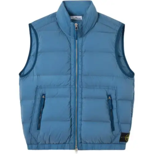 STONE ISLAND Logo Patch Zip Up Vest