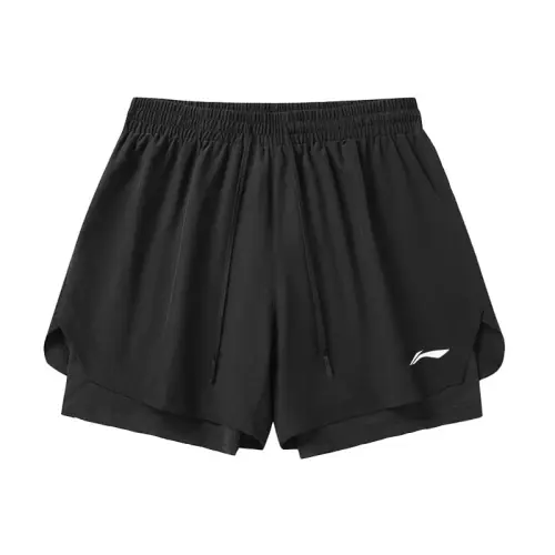 Li Ning Sports Shorts Women's Black Women's Style Thin