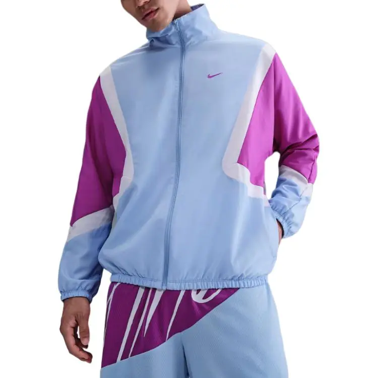 Nike Clothing Jackets Men's Bright Purple Stand Collar Moderate Other
