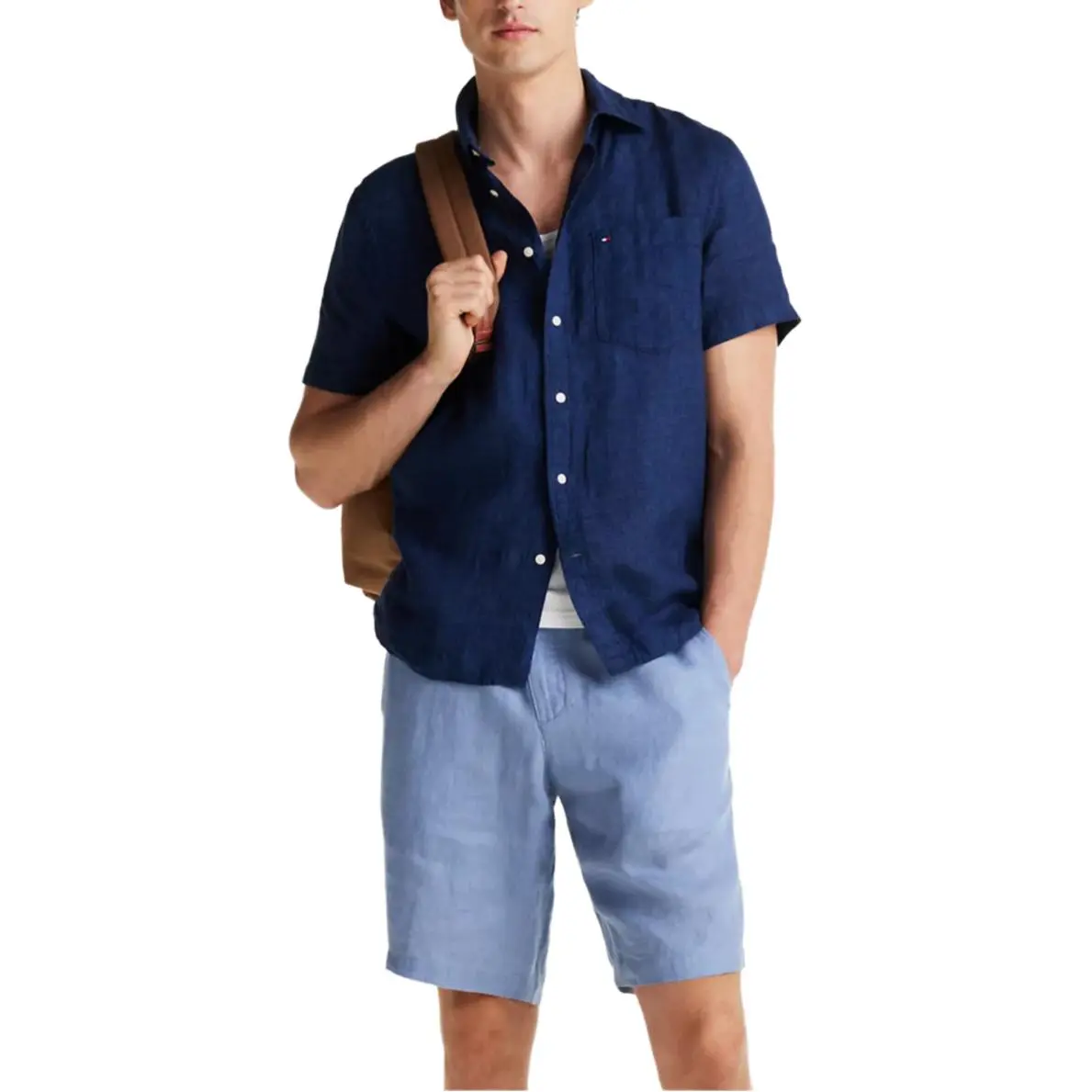 Tommy Hilfiger Shirts Men's Night Sky Lapel Moderate