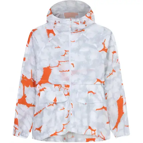 Anta Outdoor Collection Trench Coat Women's Snowflake White/All Over Print