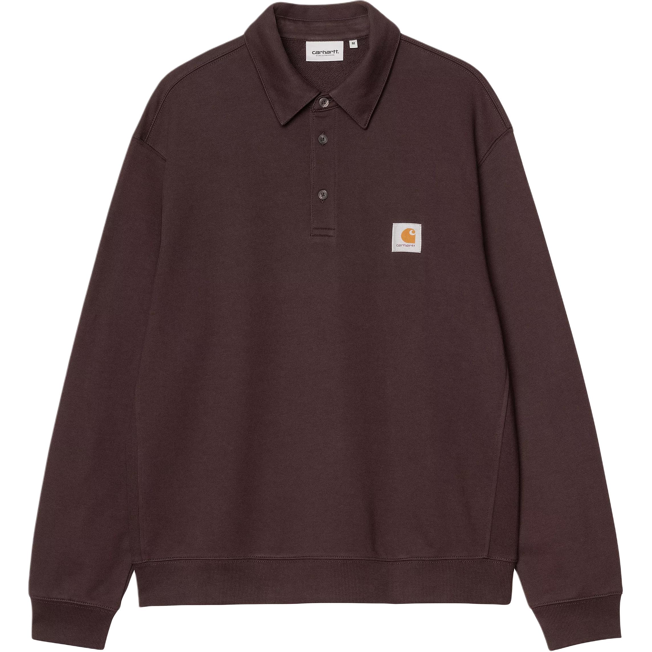 Мужское поло Carhartt WIP FW25 Polo Sweatshirt (зеленое)