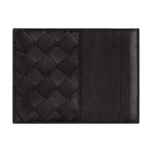 Bottega Veneta Lambskin Card Holder Women's Black