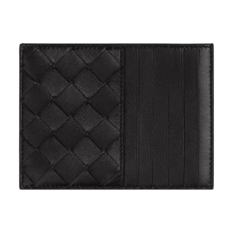 Bottega Veneta Lambskin Card Holder Women's Black