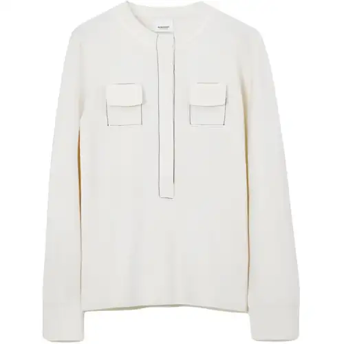 Burberry Wool-blend Long-sleeve Top