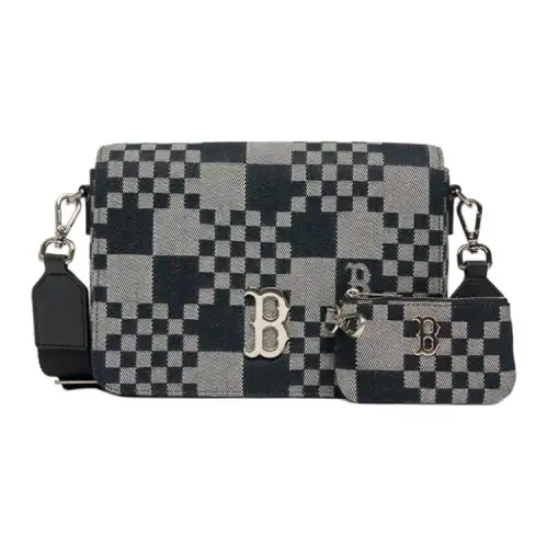 MLB Polyamide Combo Bag, Shoulder Bag, Crossbody Bag Unisex Black Gray