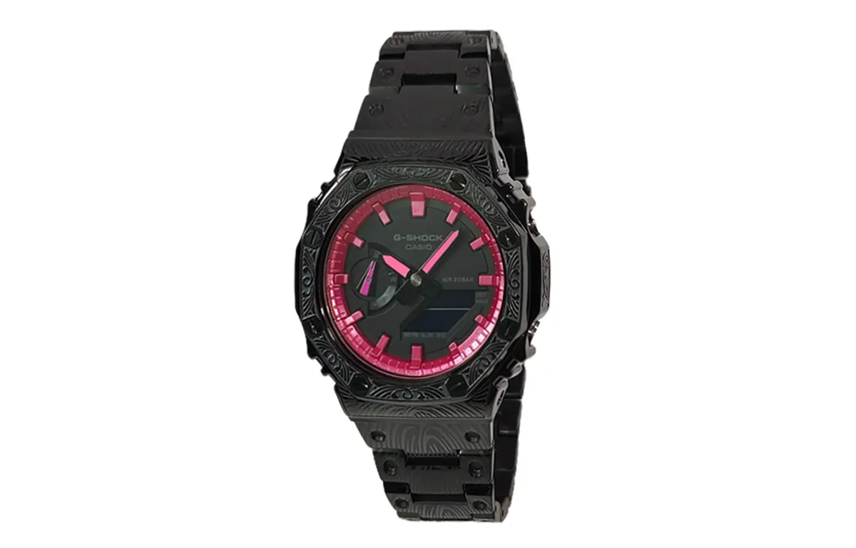 CASIO Custom Collection GA2100 Collection Quartz Movement Stainless Steel Strap Watch Men's Watches