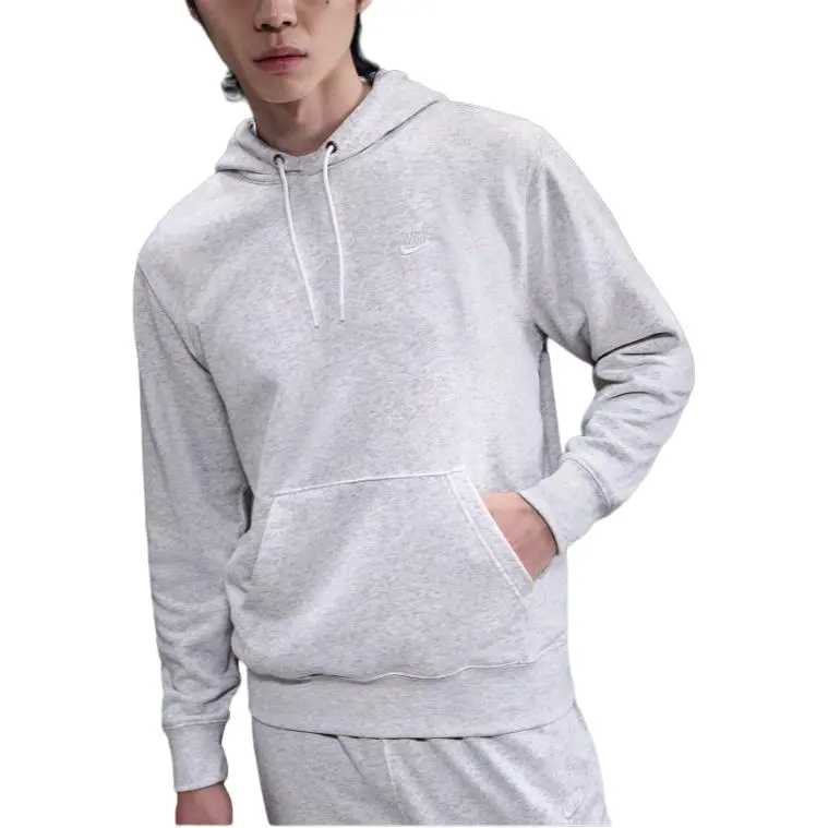 Nike Clothing Sweatshirts Men's Dark Gray Hooded Moderate Straight Fit