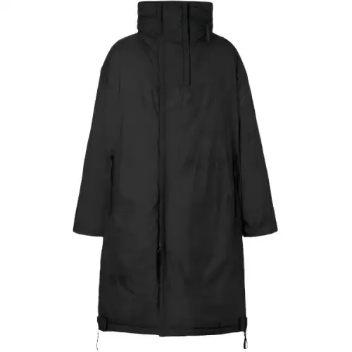 Burberry Coats Men's Black Stand Collar Moderate Straight Fit