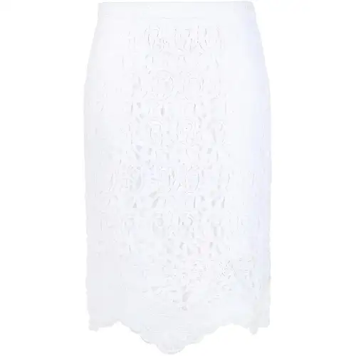 Burberry lace high-waisted midi skirt