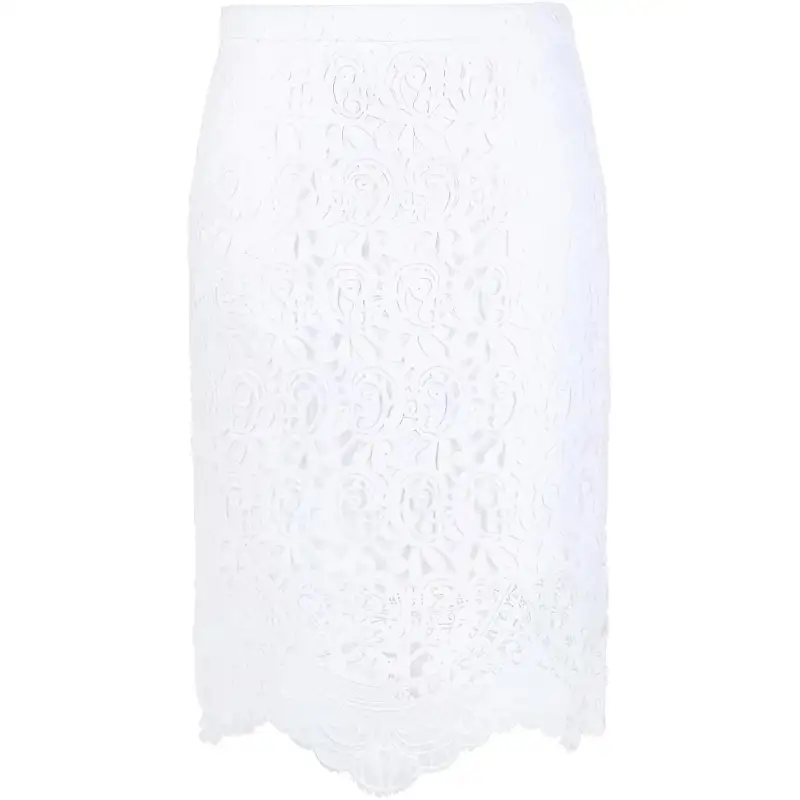 Burberry lace high-waisted midi skirt