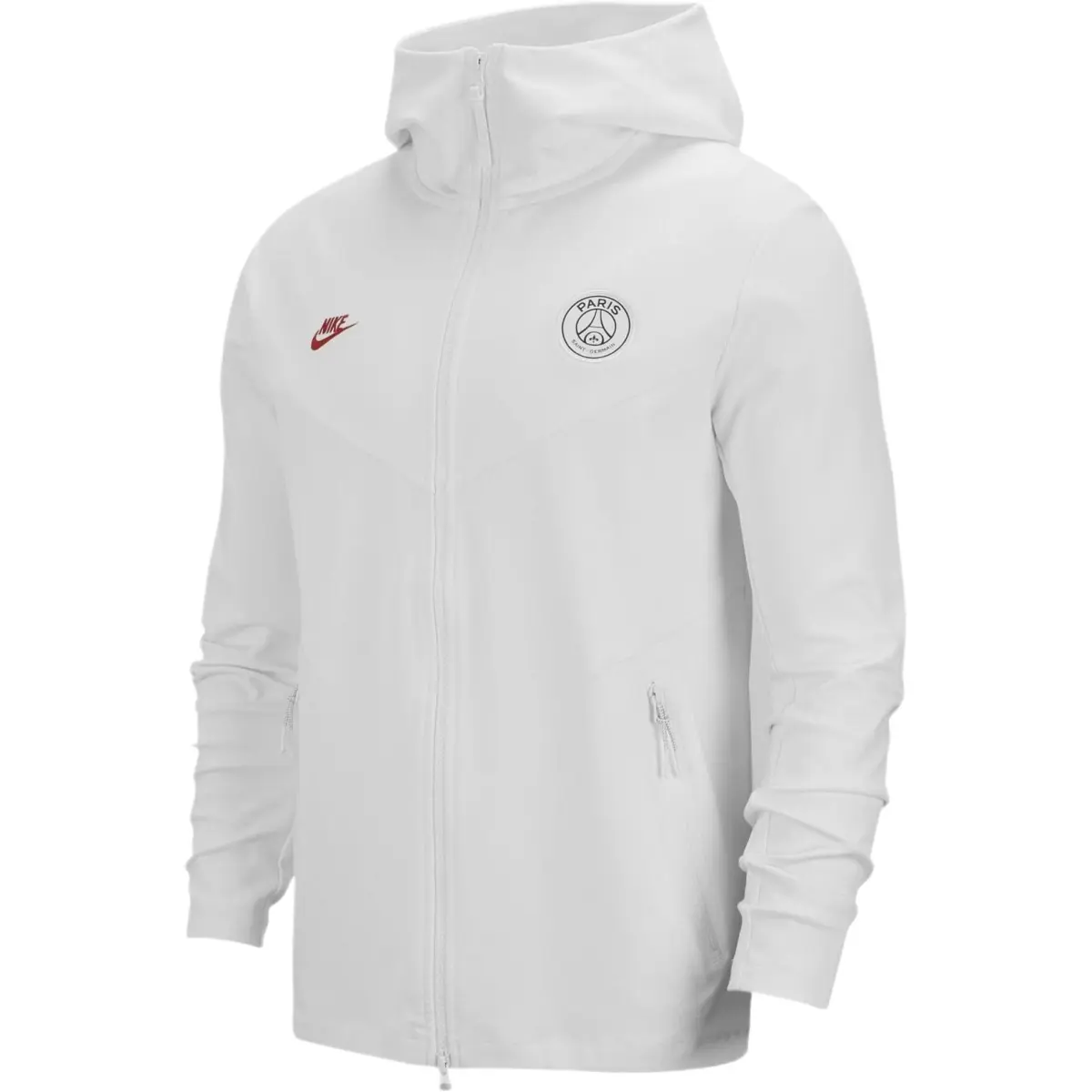 Nike Sweatshirts Men's White Hooded Moderate Straight Fit