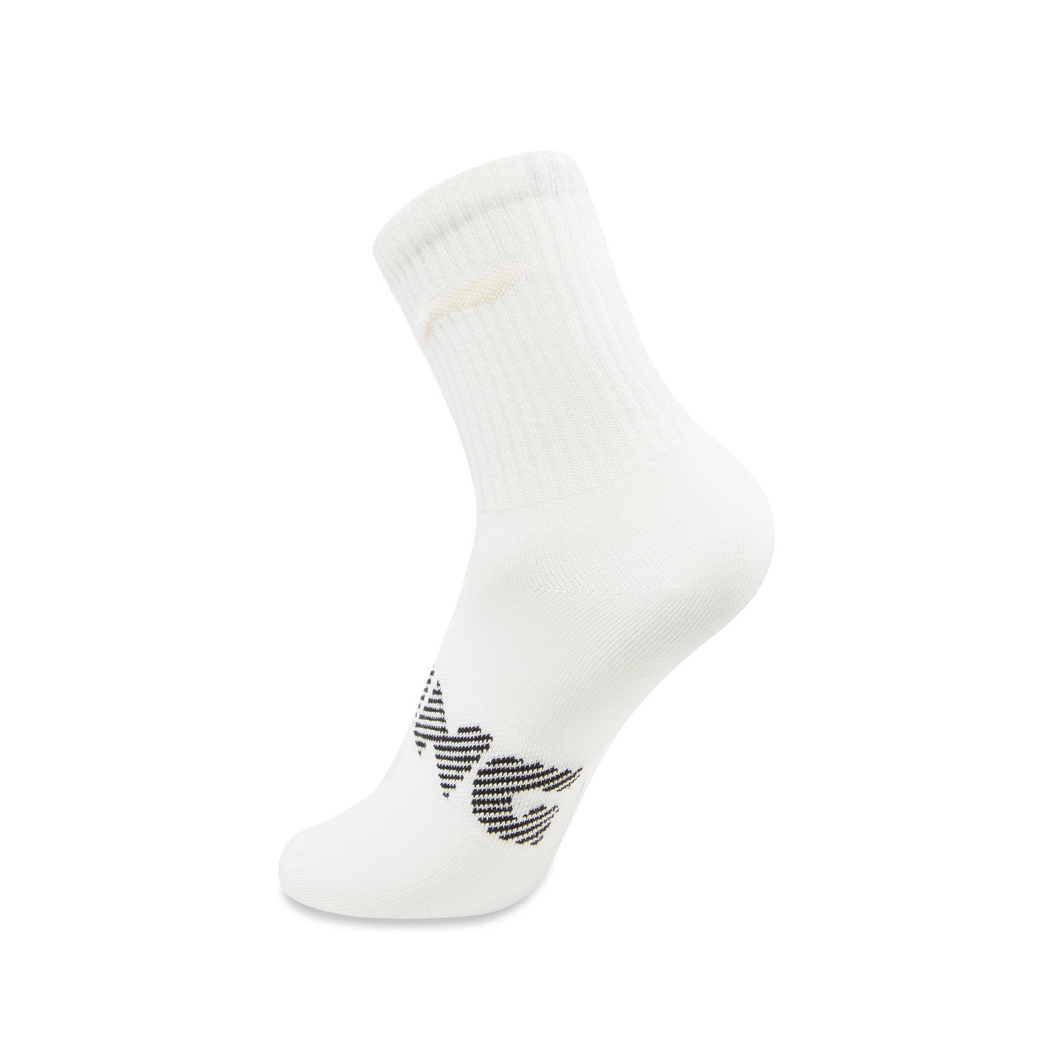 Li Ning Sports Life Collection Crew Socks Unisex 3 Pack White/White/White