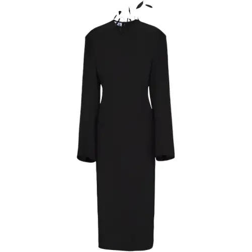 PRADA FW22 Long Sleeved Dress Women's Black