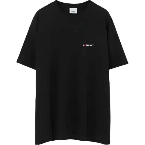 Burberry Drop Shoulder Sleeve T Shirt Women's Black