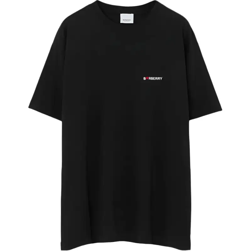 Burberry Drop Shoulder Sleeve T Shirt Women's Black