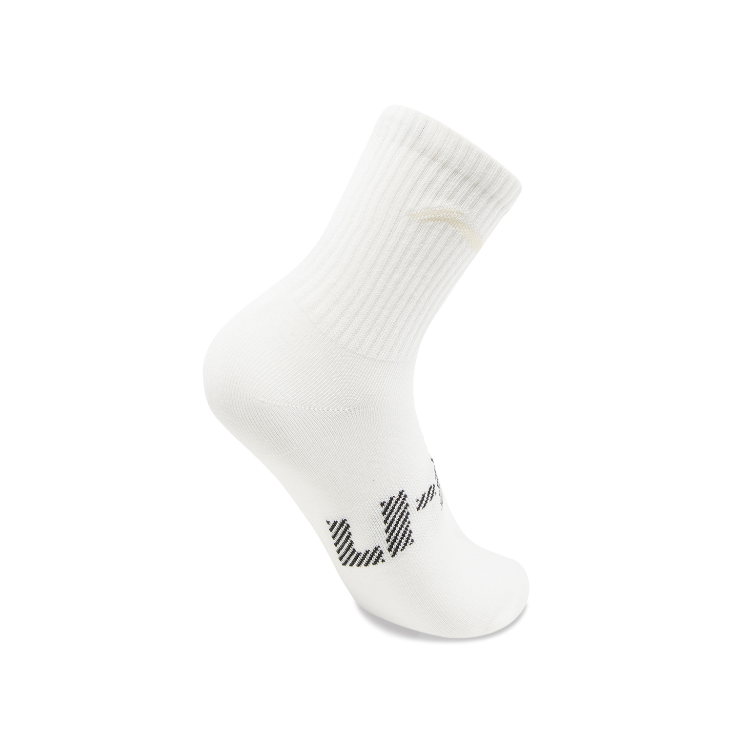Li Ning Sports Life Collection Crew Socks Unisex 3 Pack White/White/White