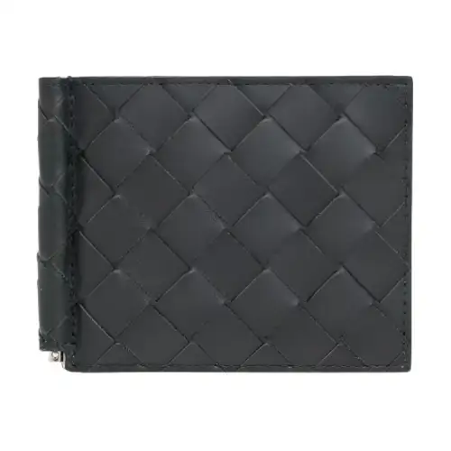 Bottega Veneta Calfskin With Leather Wallet Men's Black