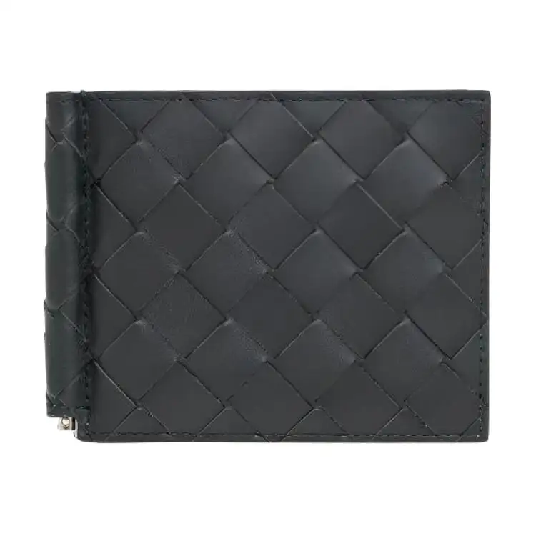 Bottega Veneta Calfskin With Leather Wallet Men's Black