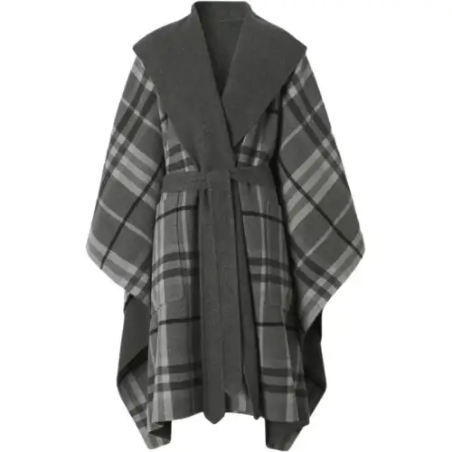 Burberry Velvet Jackets Women's Gray Moderate