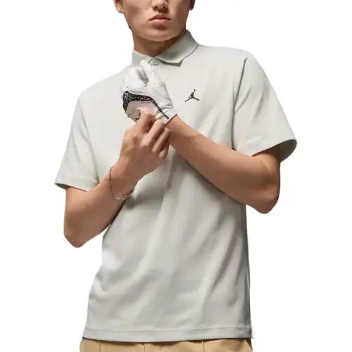Jordan Apparel Polo Shirts Men's Light Silver Polo Collar Moderate Other