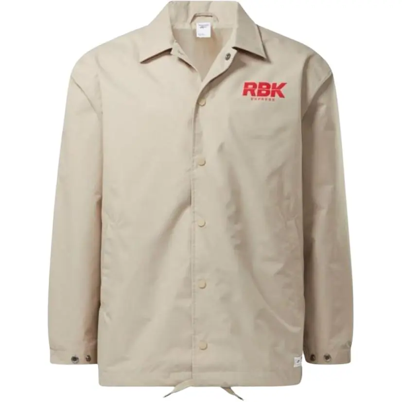 Reebok Jackets Men's Beige Lapel Moderate