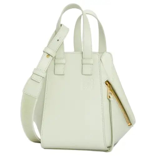 LOEWE Hammock Satin Cow Leather Crossbody Handbag, Shoulder Bag Women's Spring Jade