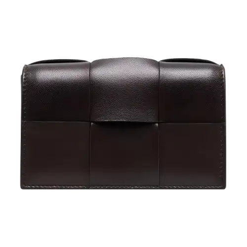 Bottega Veneta Cow Leather Wallet Unisex Brown